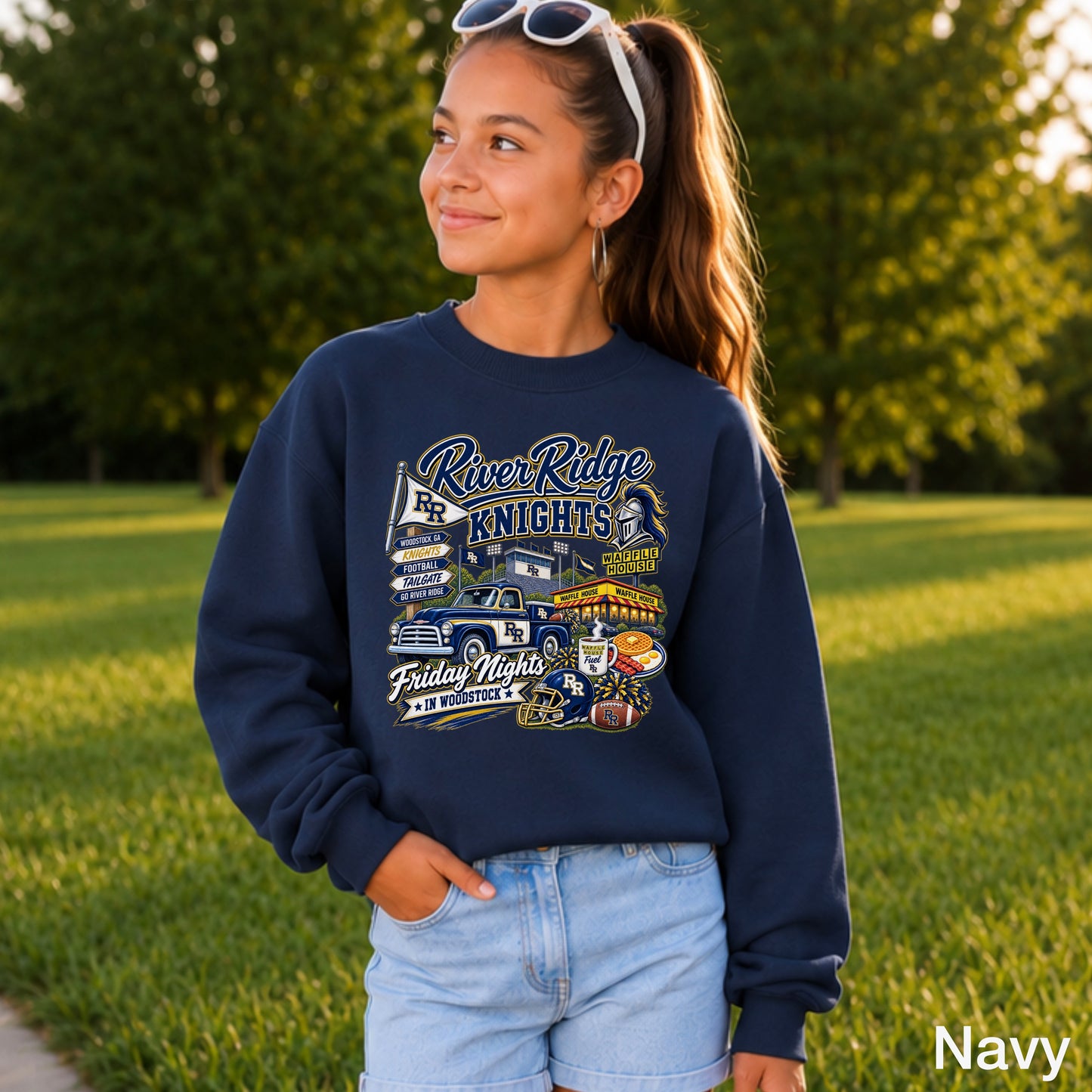 River Ridge Friday Nights Youth Crewneck Sweatshirt ON SALE UNTIL 09/04/26