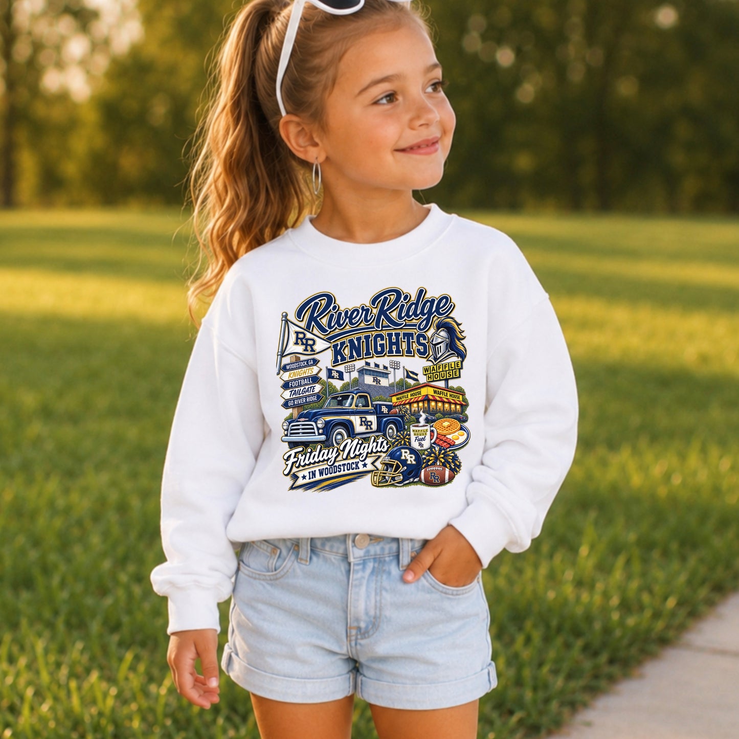 River Ridge Friday Nights Youth Crewneck Sweatshirt ON SALE UNTIL 09/04/26