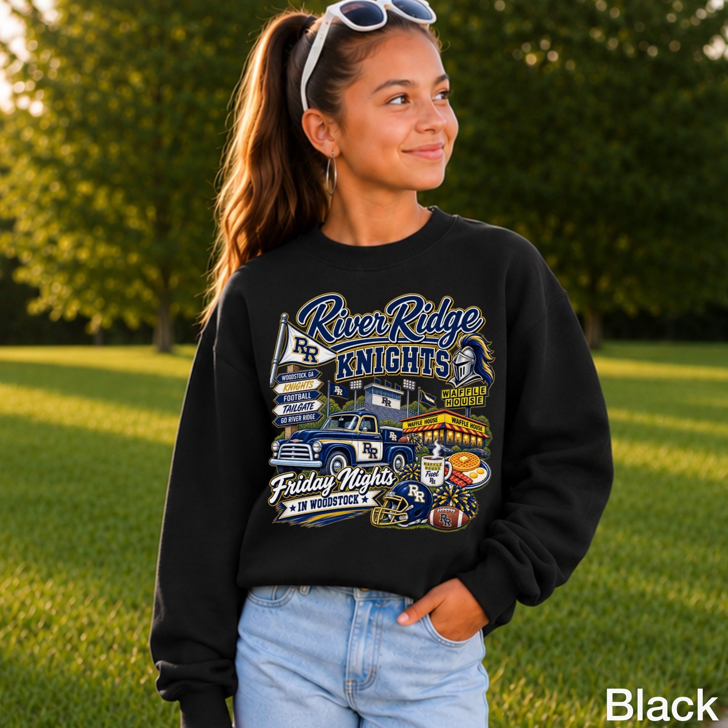 River Ridge Friday Nights Youth Crewneck Sweatshirt ON SALE UNTIL 09/04/26