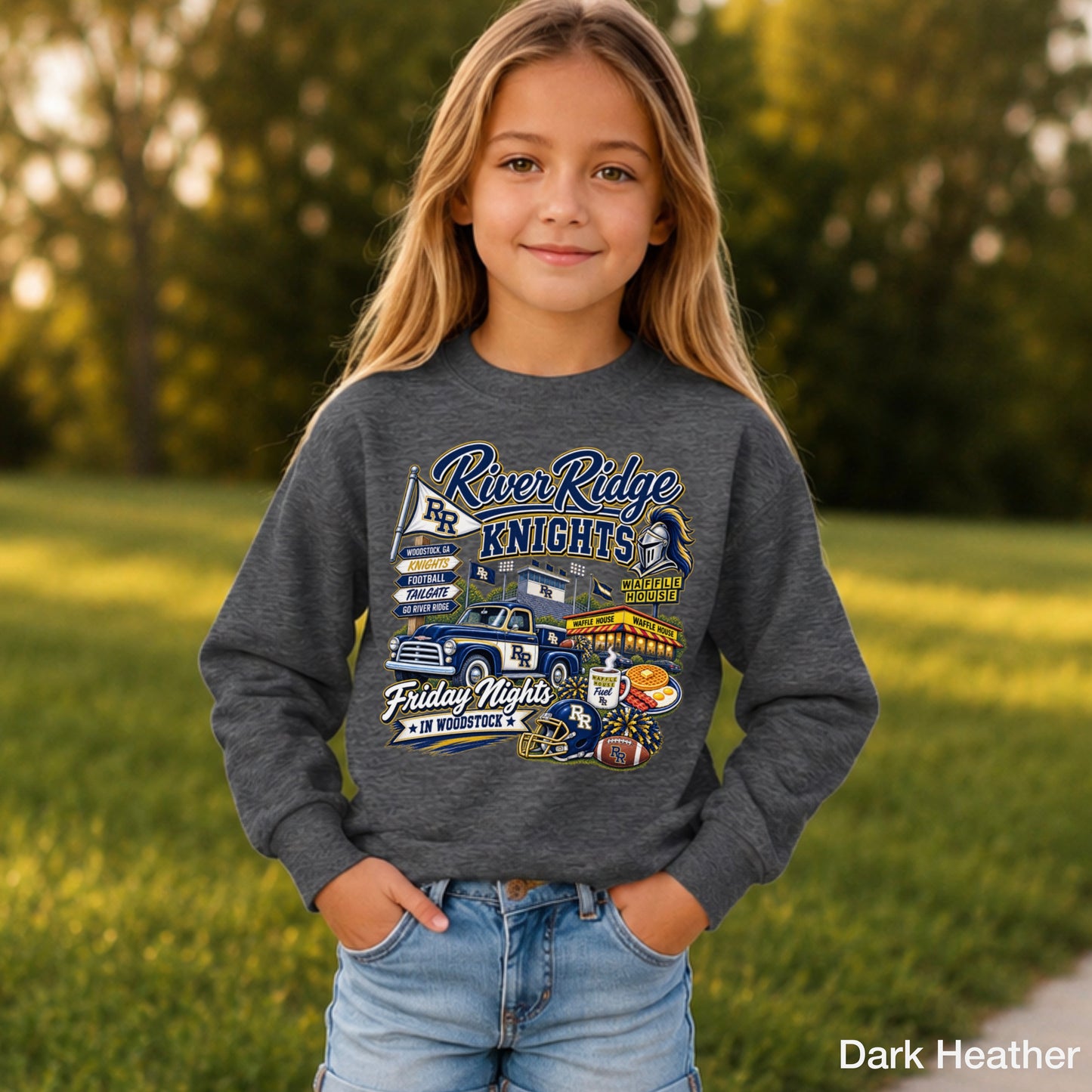 River Ridge Friday Nights Youth Crewneck Sweatshirt ON SALE UNTIL 09/04/26