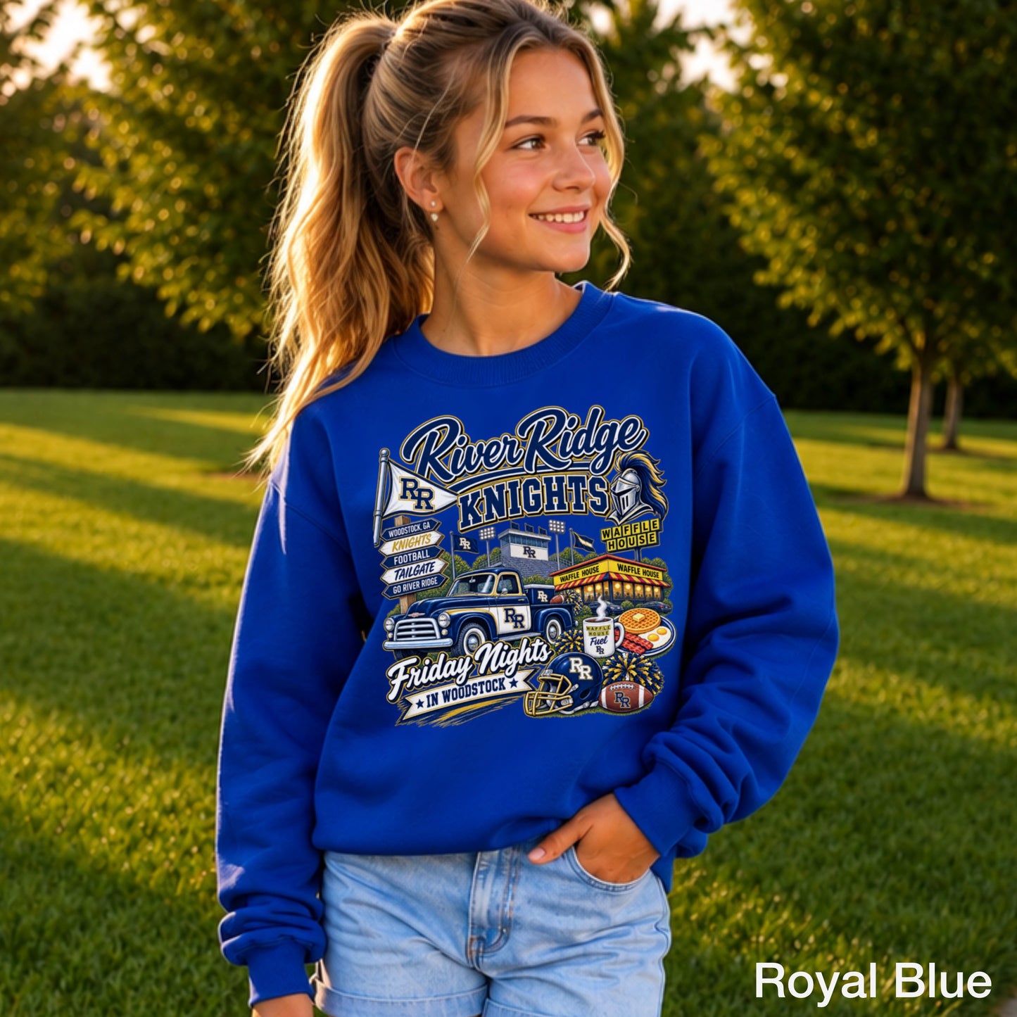 River Ridge Friday Nights Youth Crewneck Sweatshirt ON SALE UNTIL 09/04/26
