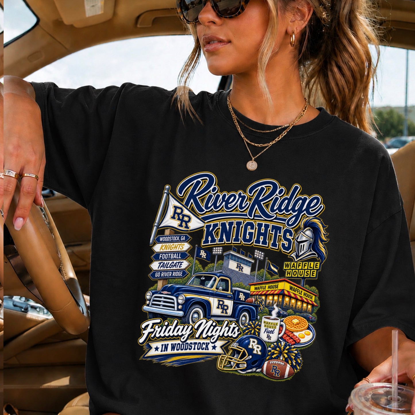 River Ridge Friday Nights Comfort Color Graphic Tee ON SALE UNTIL 09/04/06