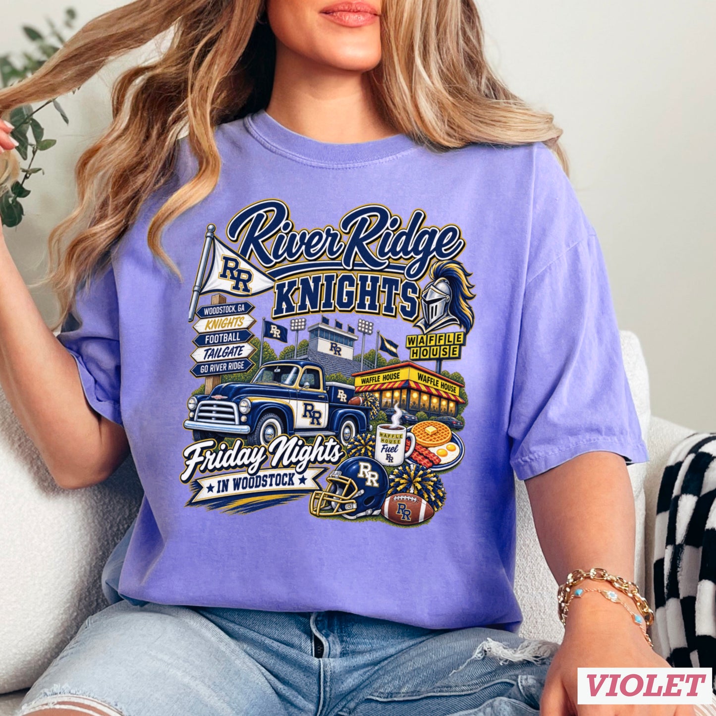 River Ridge Friday Nights Comfort Color Graphic Tee ON SALE UNTIL 09/04/06
