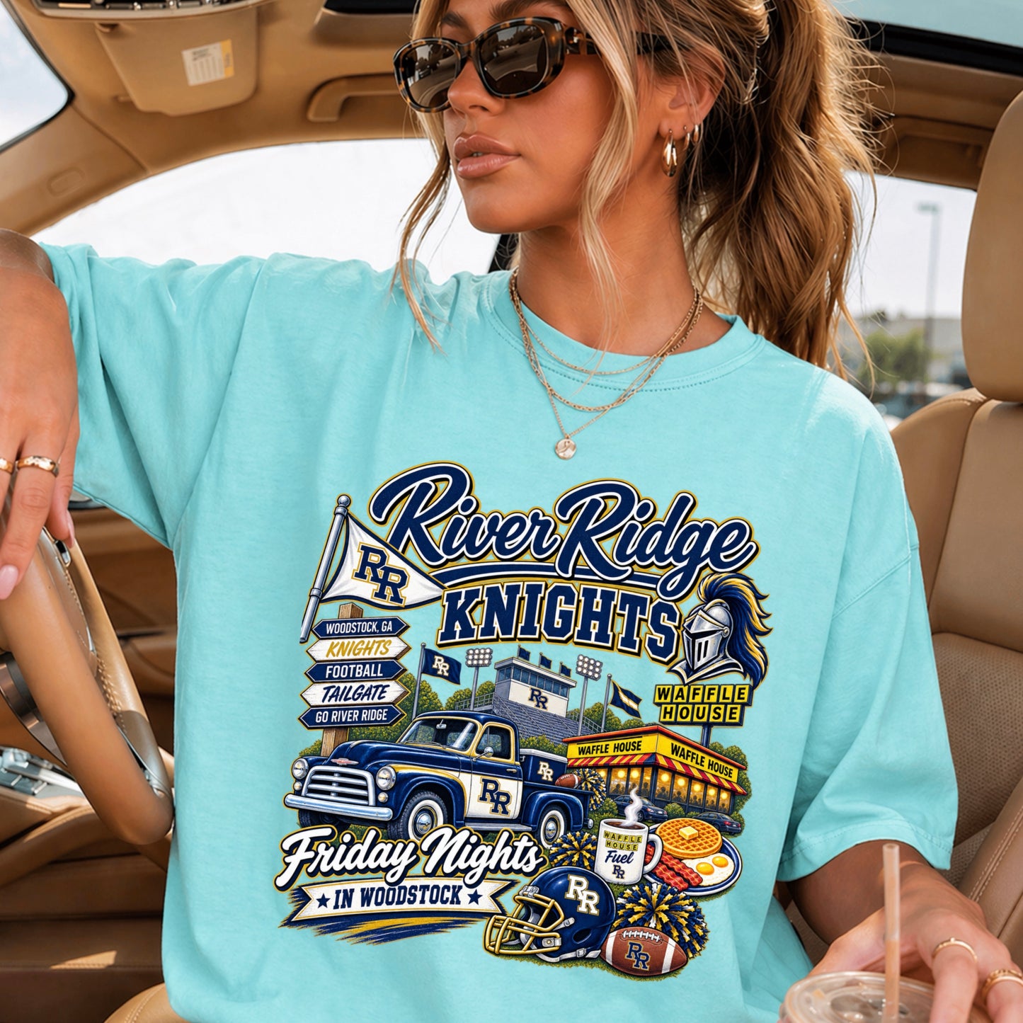 River Ridge Friday Nights Comfort Color Graphic Tee ON SALE UNTIL 09/04/06