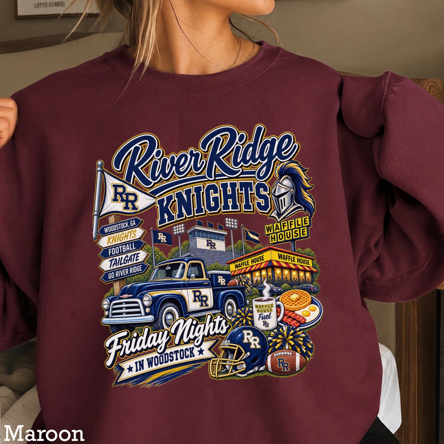 River Ridge Friday Nights Crewneck Sweatshirt ON SALE UNTIL 09/04/26