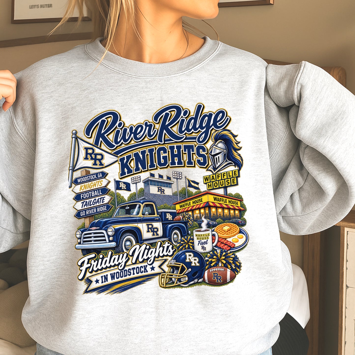 River Ridge Friday Nights Crewneck Sweatshirt ON SALE UNTIL 09/04/26