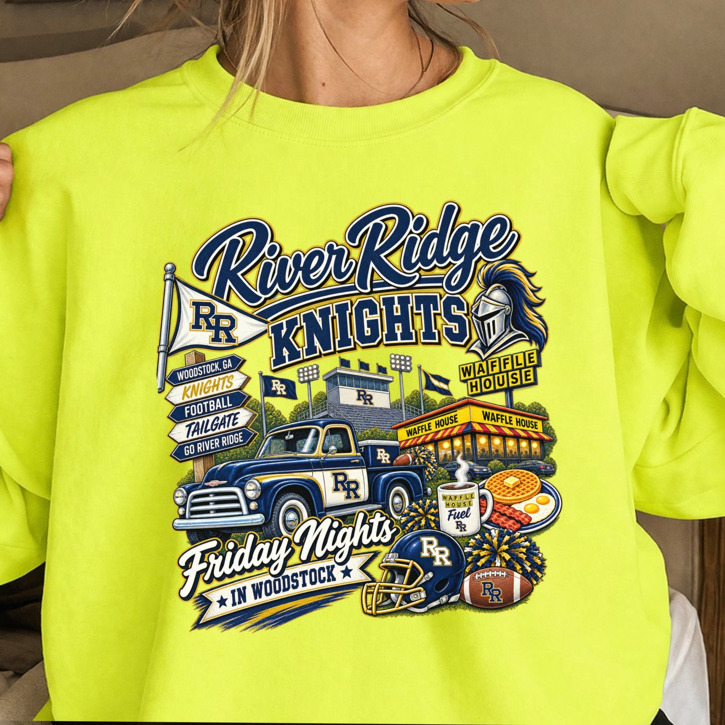 River Ridge Friday Nights Crewneck Sweatshirt ON SALE UNTIL 09/04/26