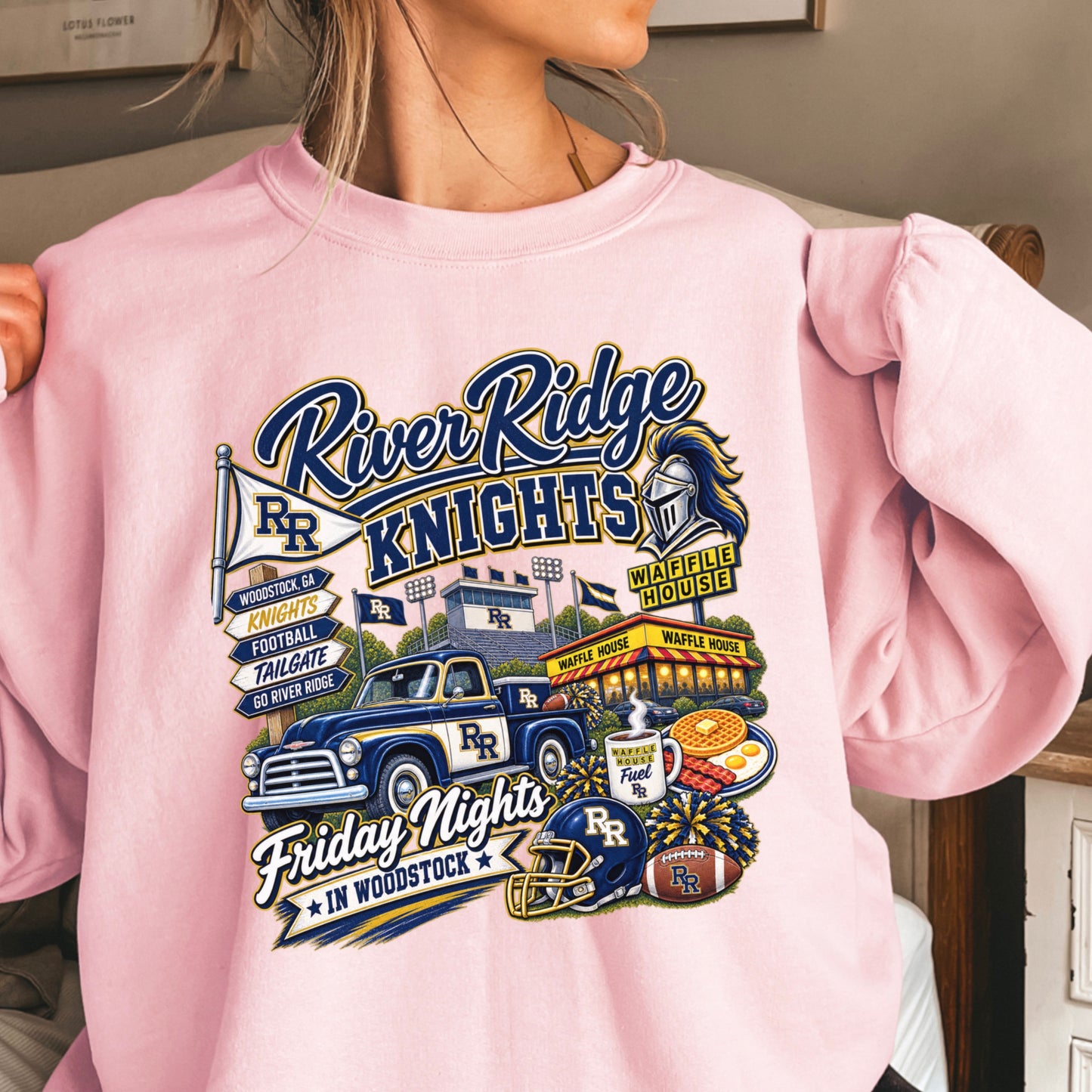 River Ridge Friday Nights Crewneck Sweatshirt ON SALE UNTIL 09/04/26