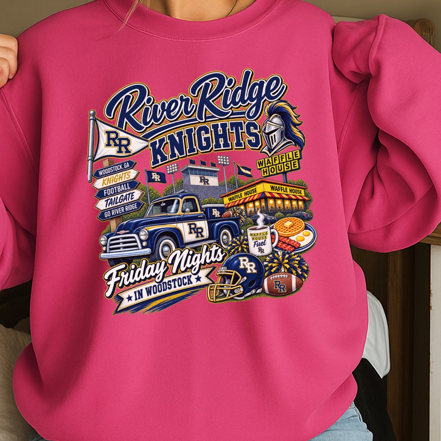 River Ridge Friday Nights Crewneck Sweatshirt ON SALE UNTIL 09/04/26