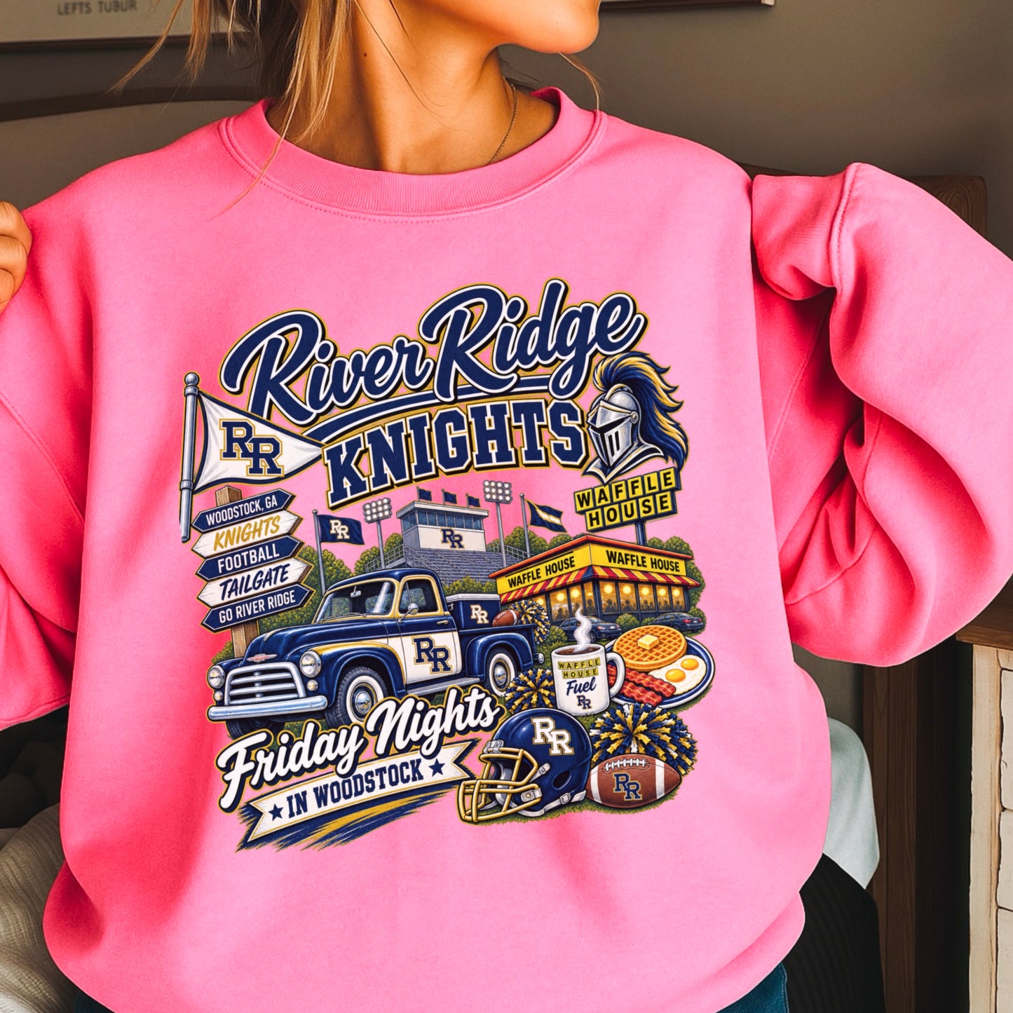 River Ridge Friday Nights Crewneck Sweatshirt ON SALE UNTIL 09/04/26