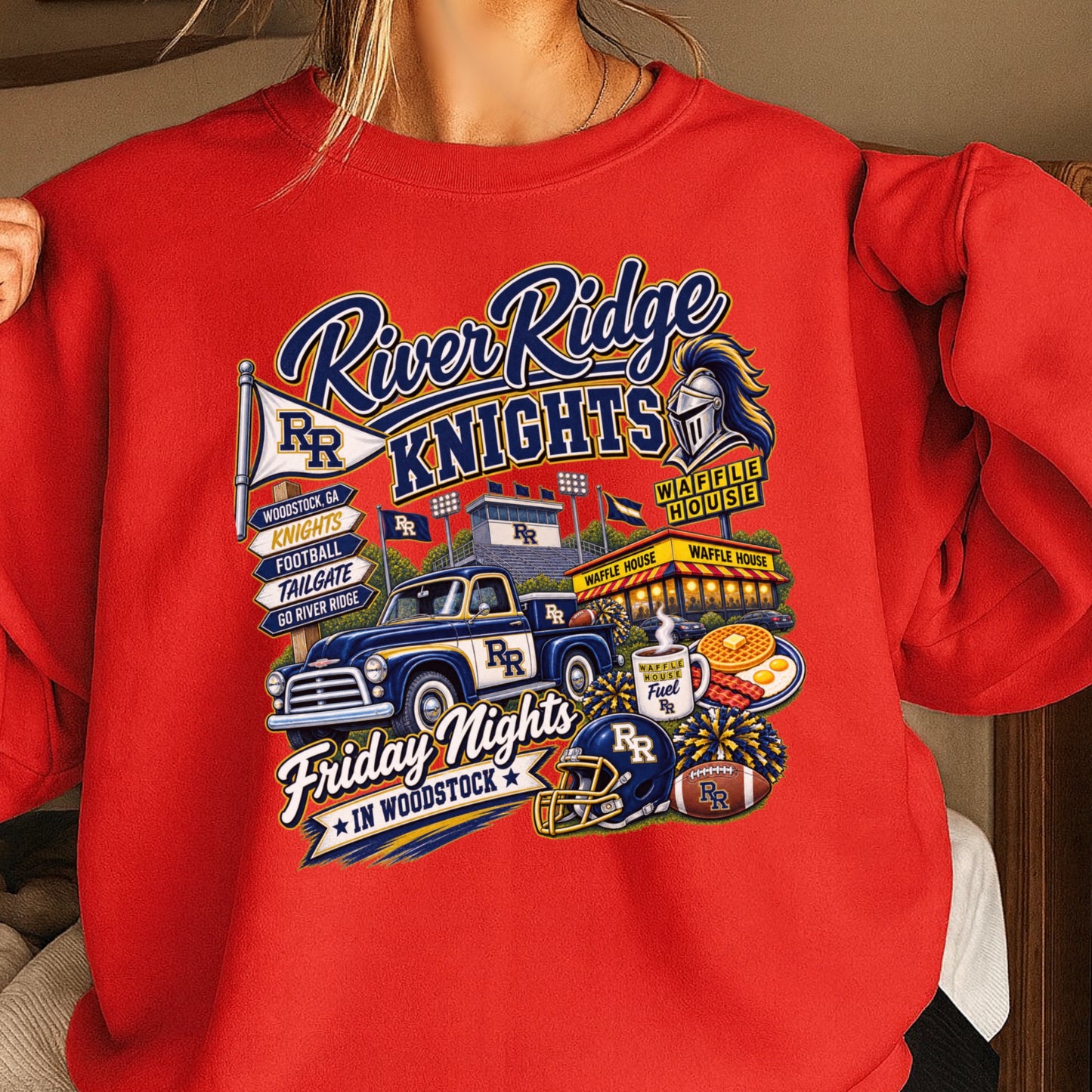 River Ridge Friday Nights Crewneck Sweatshirt ON SALE UNTIL 09/04/26