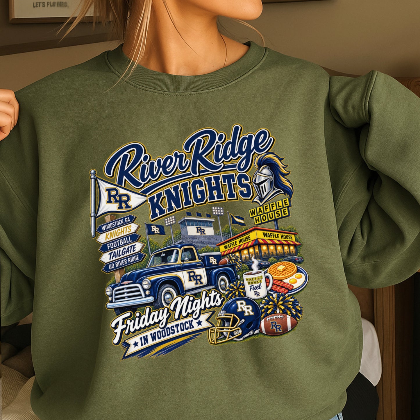 River Ridge Friday Nights Crewneck Sweatshirt ON SALE UNTIL 09/04/26