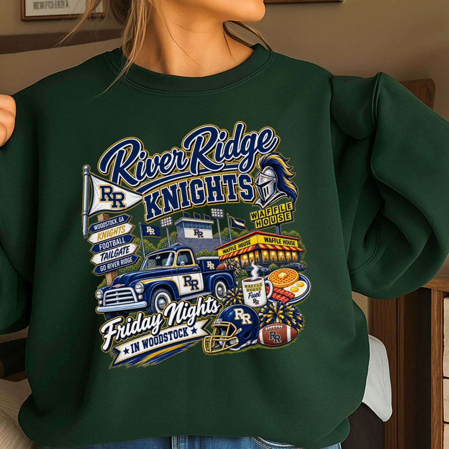 River Ridge Friday Nights Crewneck Sweatshirt ON SALE UNTIL 09/04/26