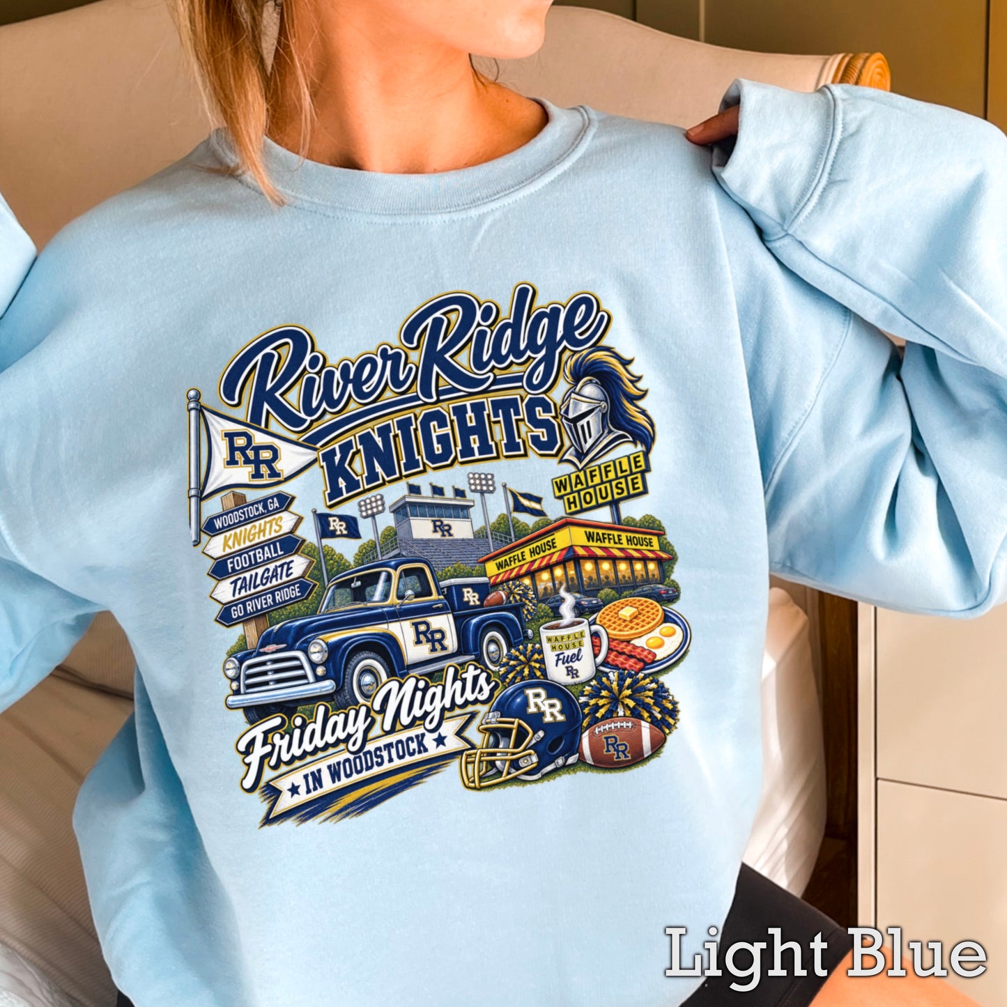 River Ridge Friday Nights Crewneck Sweatshirt ON SALE UNTIL 09/04/26