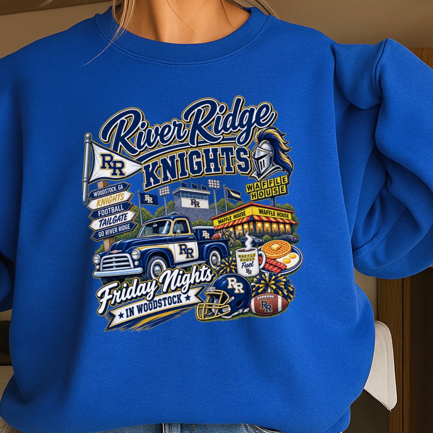 River Ridge Friday Nights Crewneck Sweatshirt ON SALE UNTIL 09/04/26