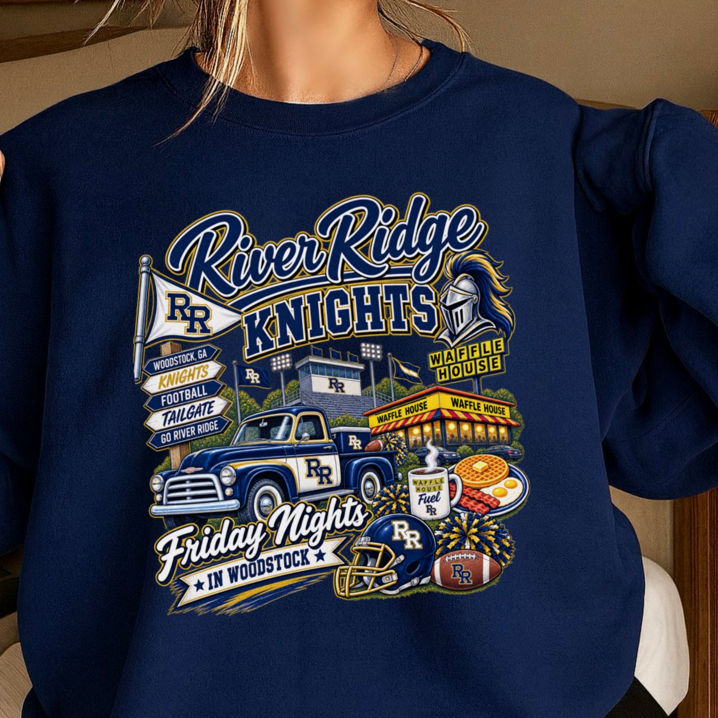 River Ridge Friday Nights Crewneck Sweatshirt ON SALE UNTIL 09/04/26