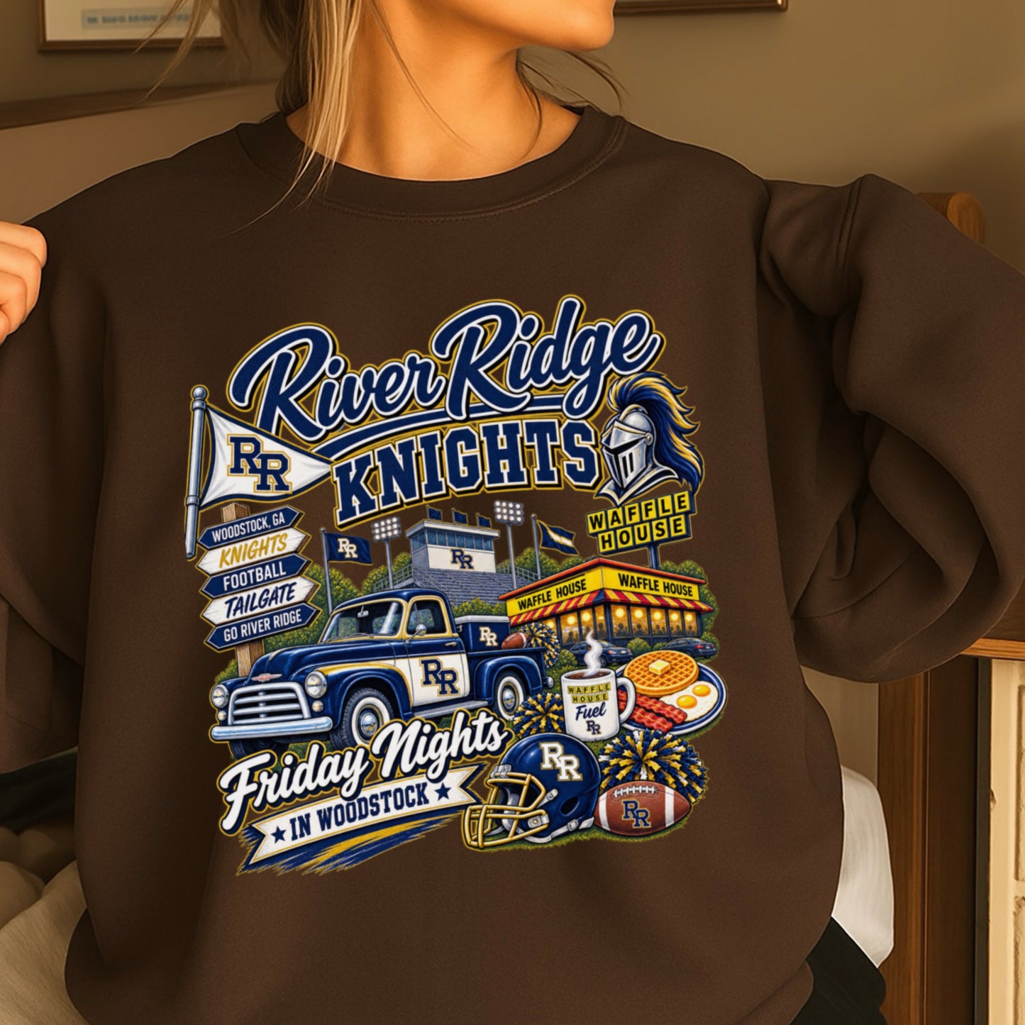 River Ridge Friday Nights Crewneck Sweatshirt ON SALE UNTIL 09/04/26