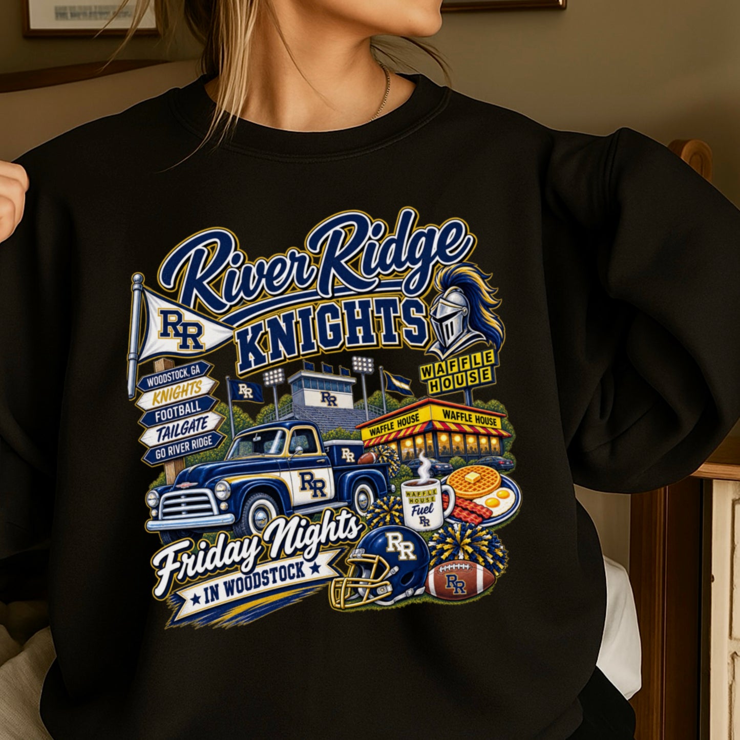 River Ridge Friday Nights Crewneck Sweatshirt ON SALE UNTIL 09/04/26