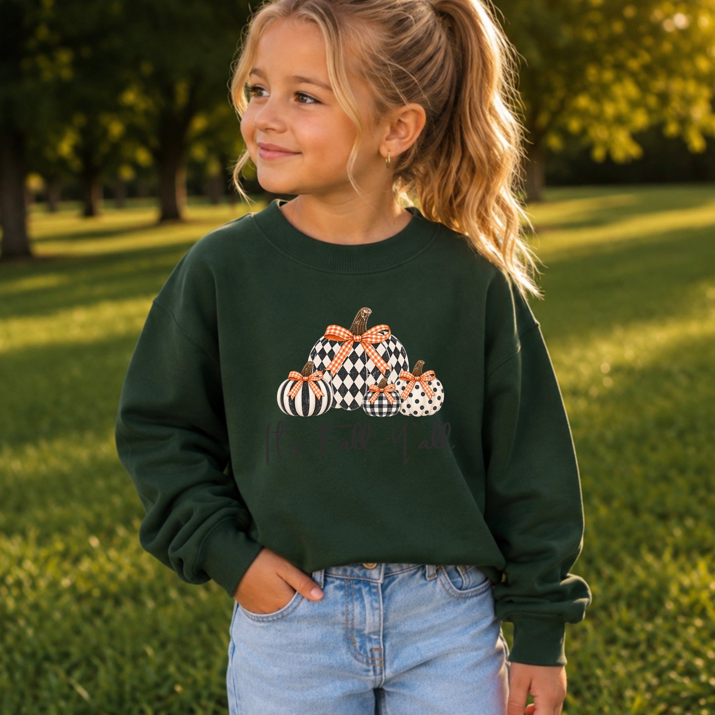 It’s Fall Yall Youth Crewneck Sweatshirt