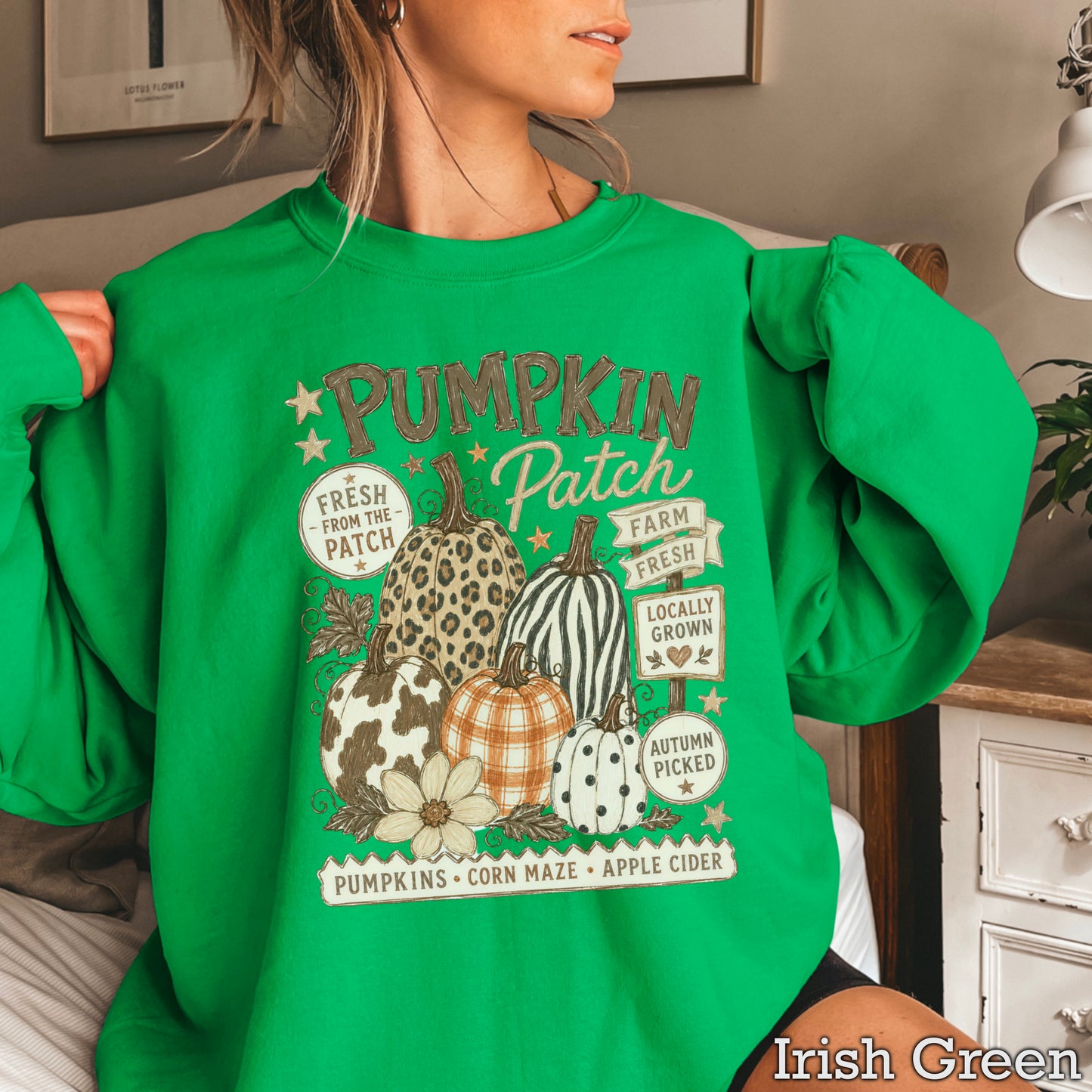 Fall Pumpkin Patch Crewneck Sweatshirt