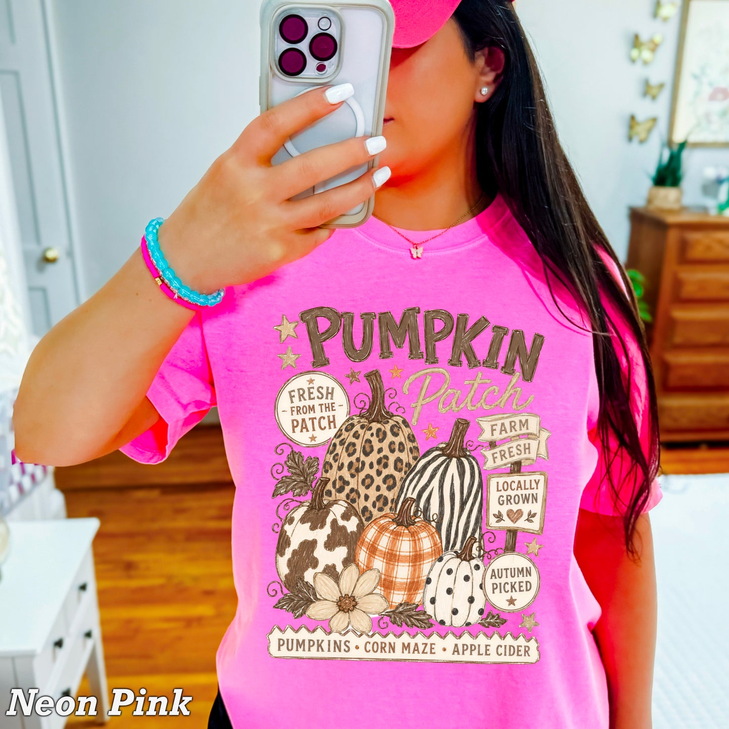 Fall Pumpkin Patch Comfort Color Graphic Tee