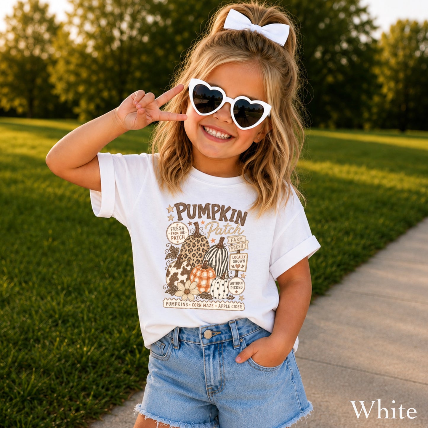 Fall Pumpkin Patch Youth Comfort Color T-Shirt