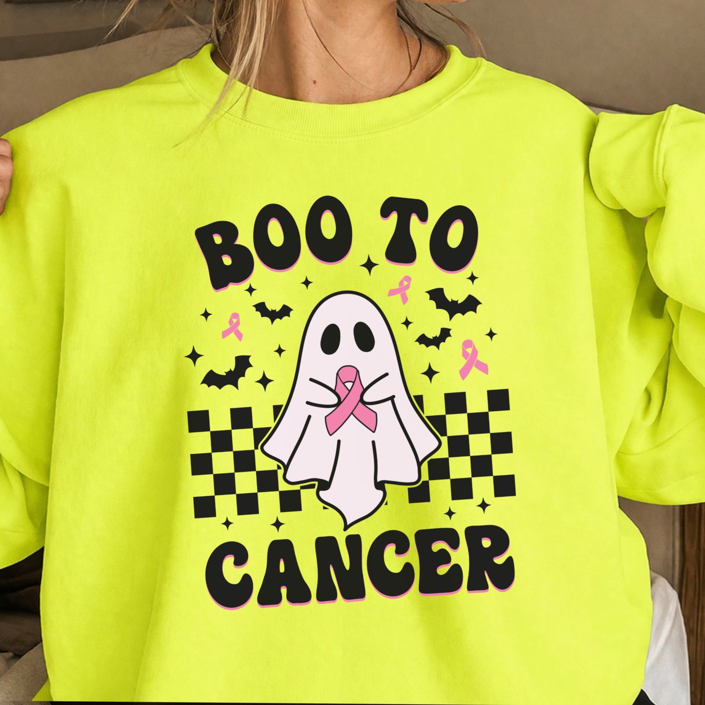 Boo To Cancer Crewneck Sweatshirt