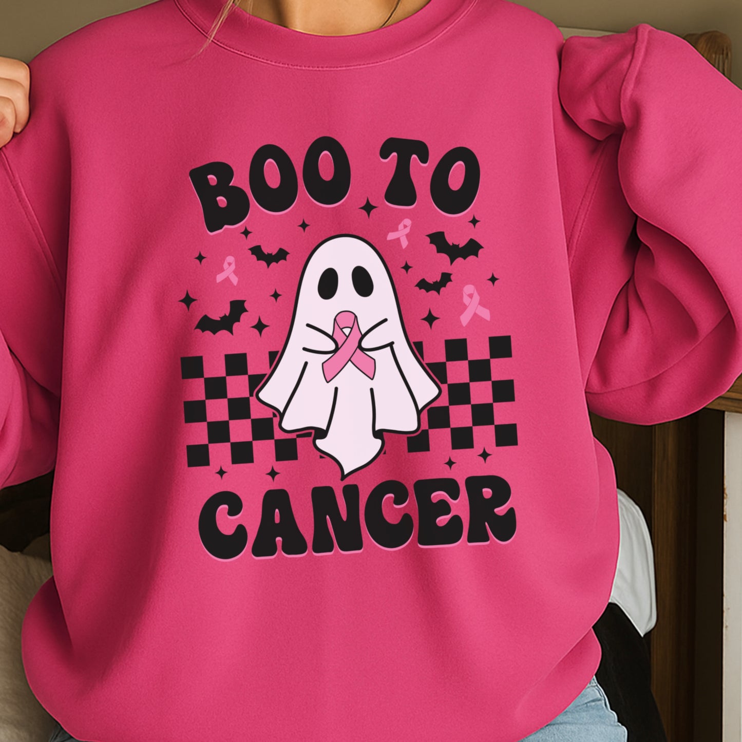 Boo To Cancer Crewneck Sweatshirt