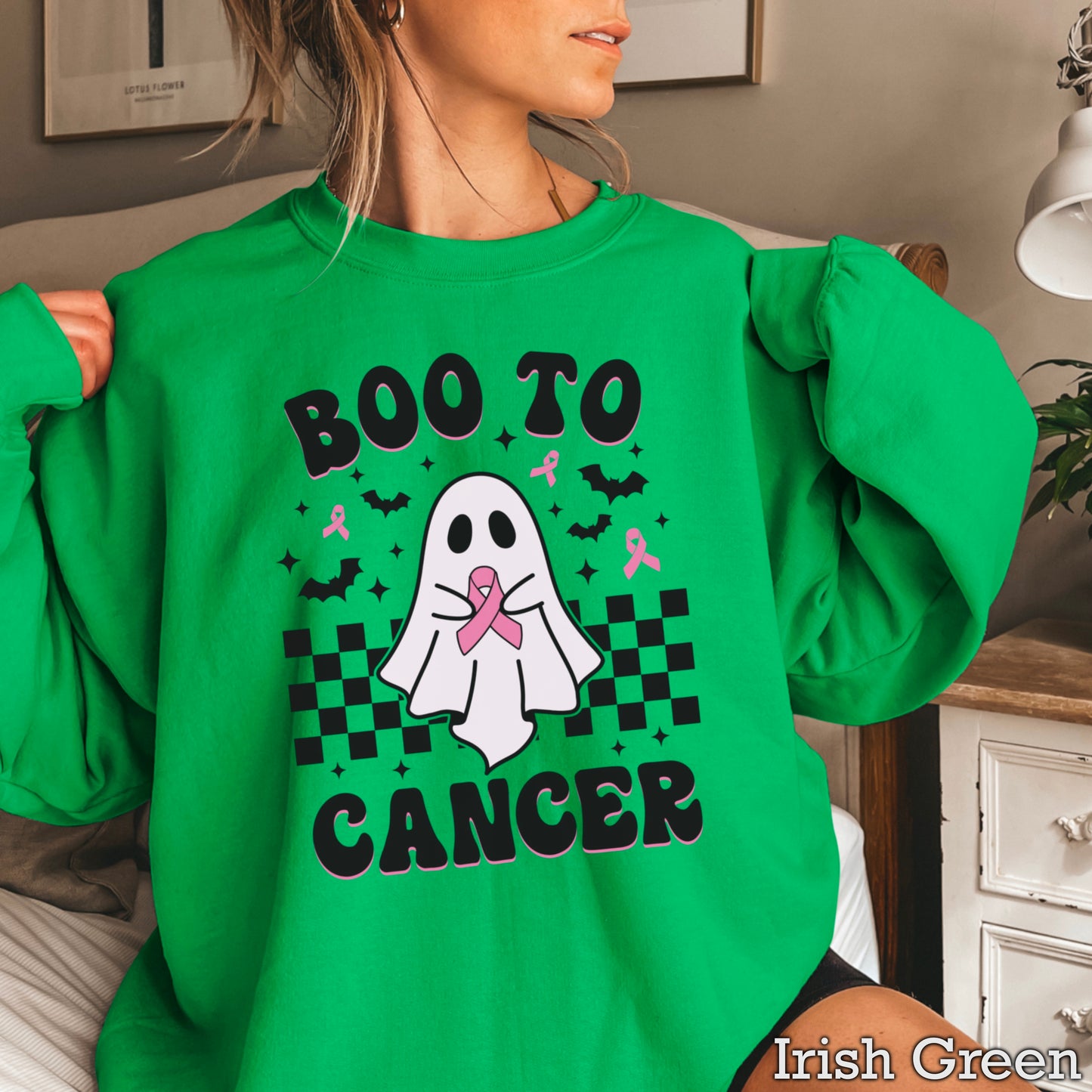 Boo To Cancer Crewneck Sweatshirt