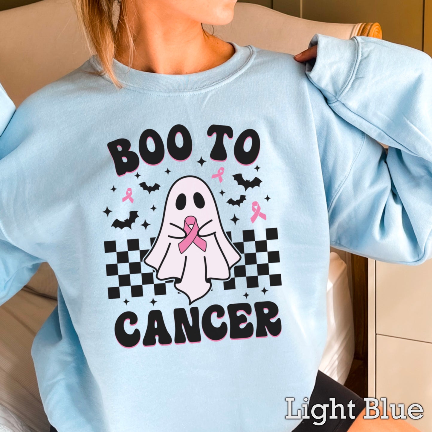 Boo To Cancer Crewneck Sweatshirt