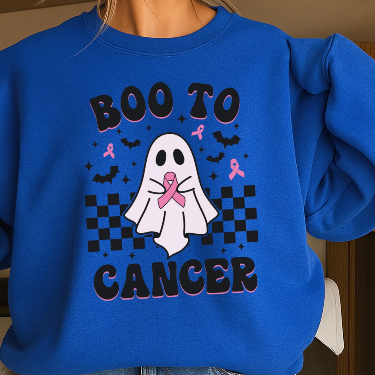 Boo To Cancer Crewneck Sweatshirt