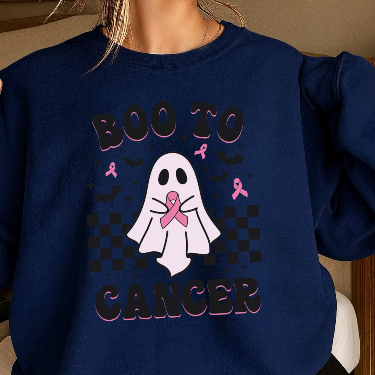 Boo To Cancer Crewneck Sweatshirt