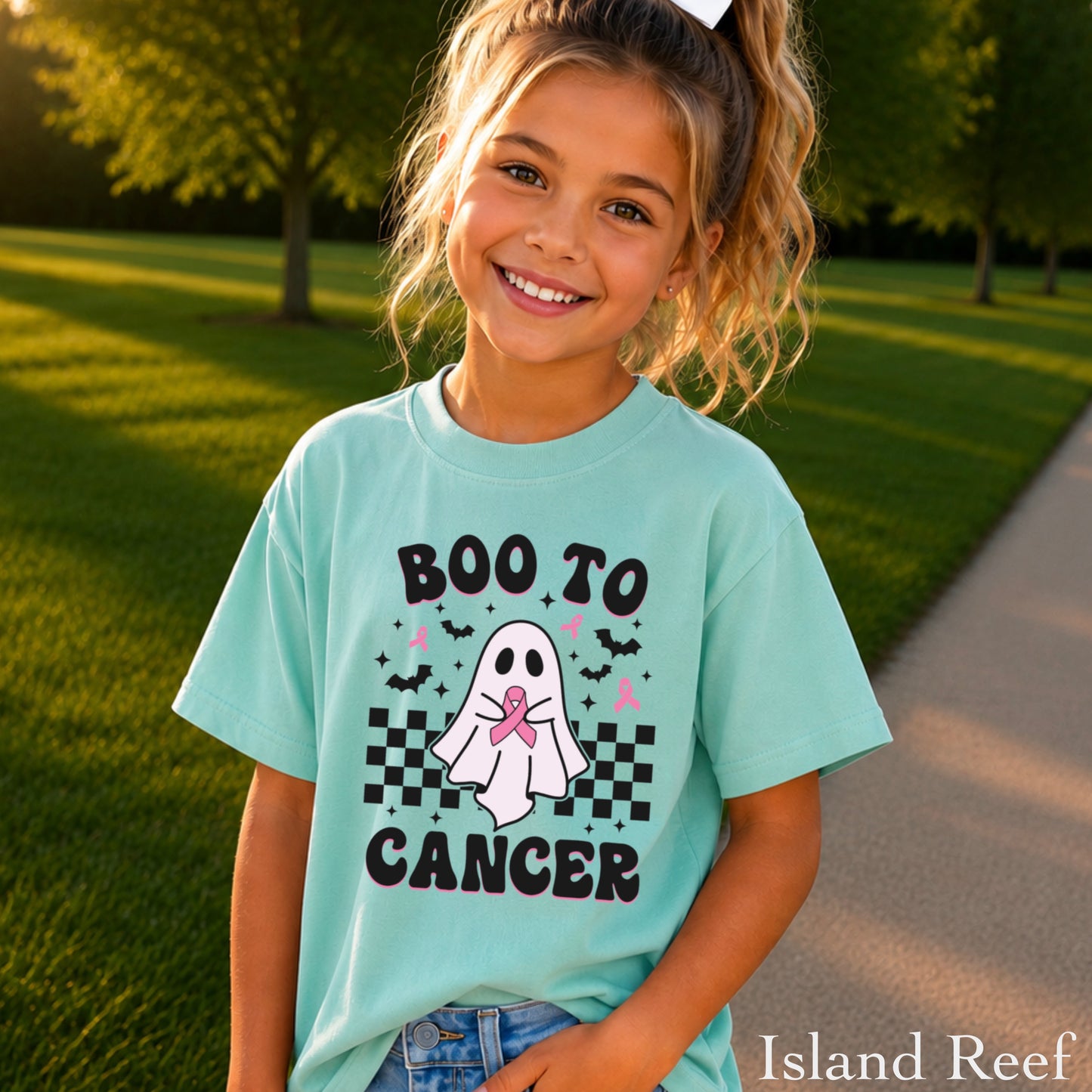 Boo To Cancer Youth Comfort Color T-Shirt