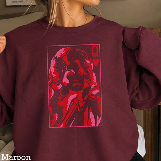 Dolly Queen Of Hearts Crewneck Sweatshirt