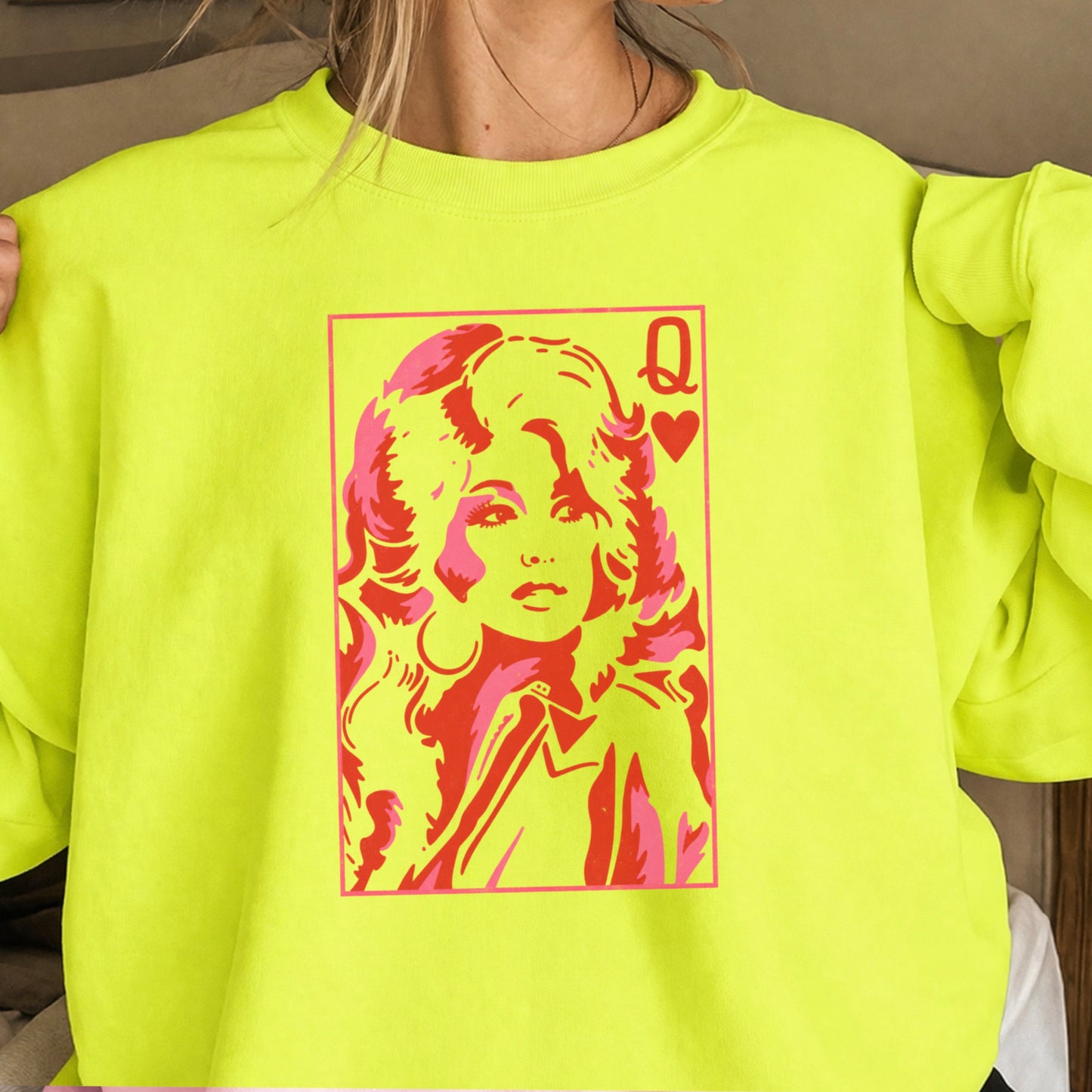 Dolly Queen Of Hearts Crewneck Sweatshirt
