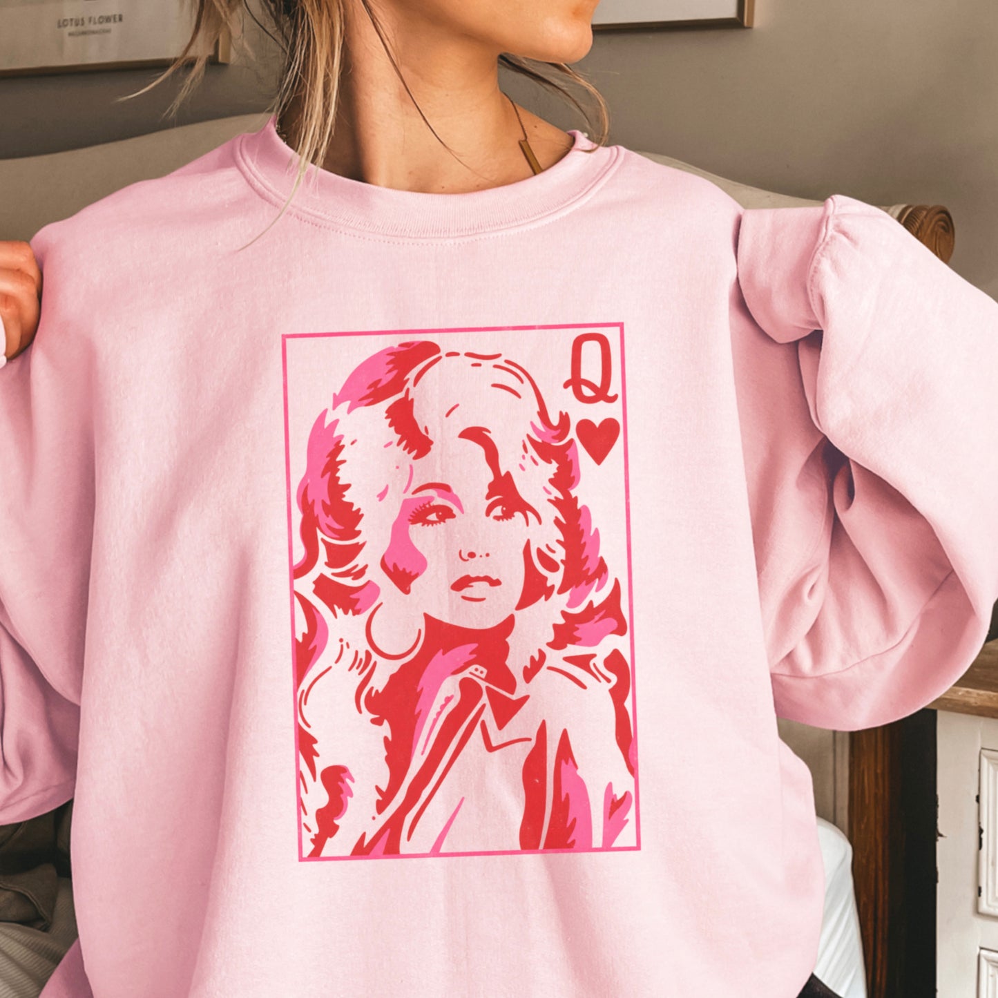 Dolly Queen Of Hearts Crewneck Sweatshirt