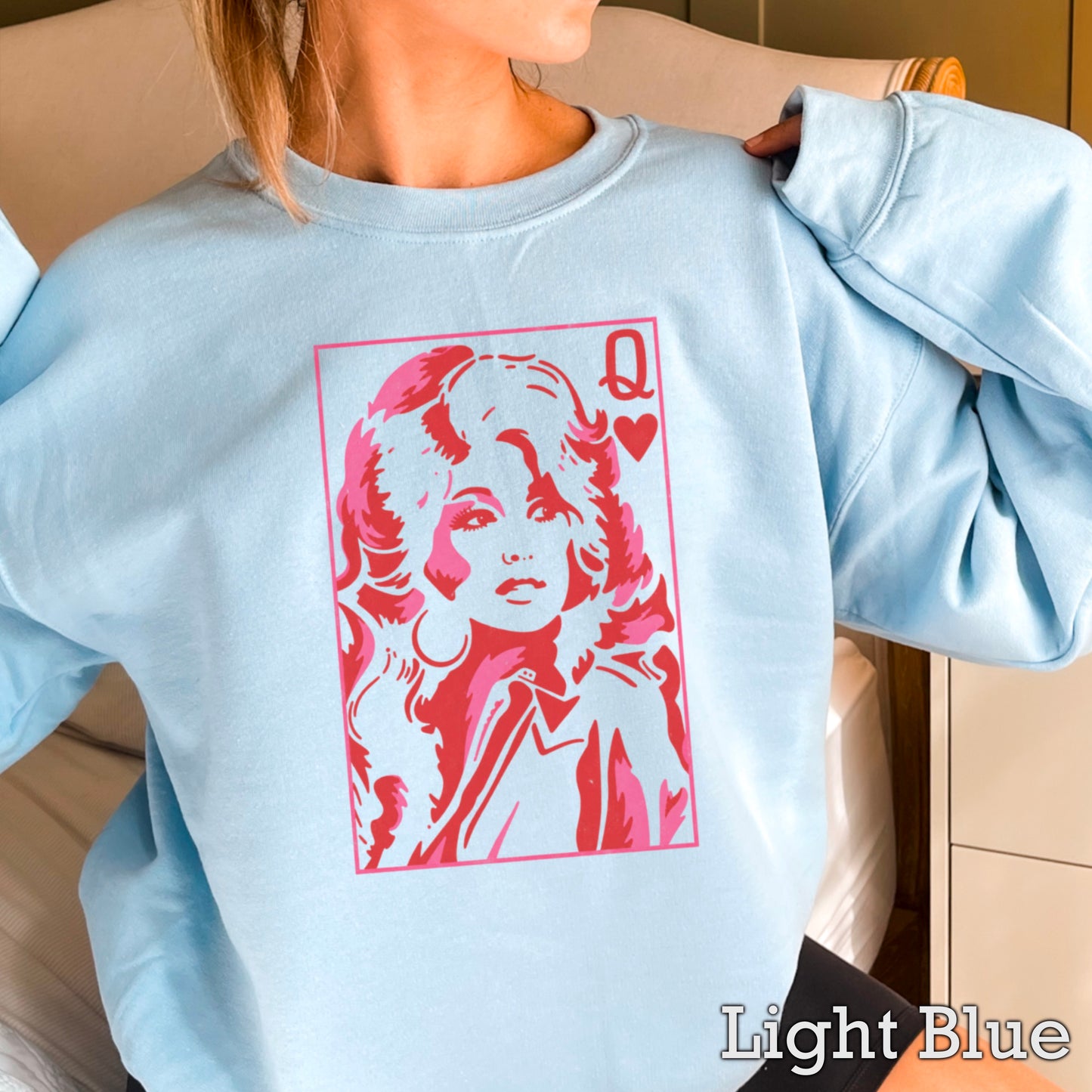 Dolly Queen Of Hearts Crewneck Sweatshirt
