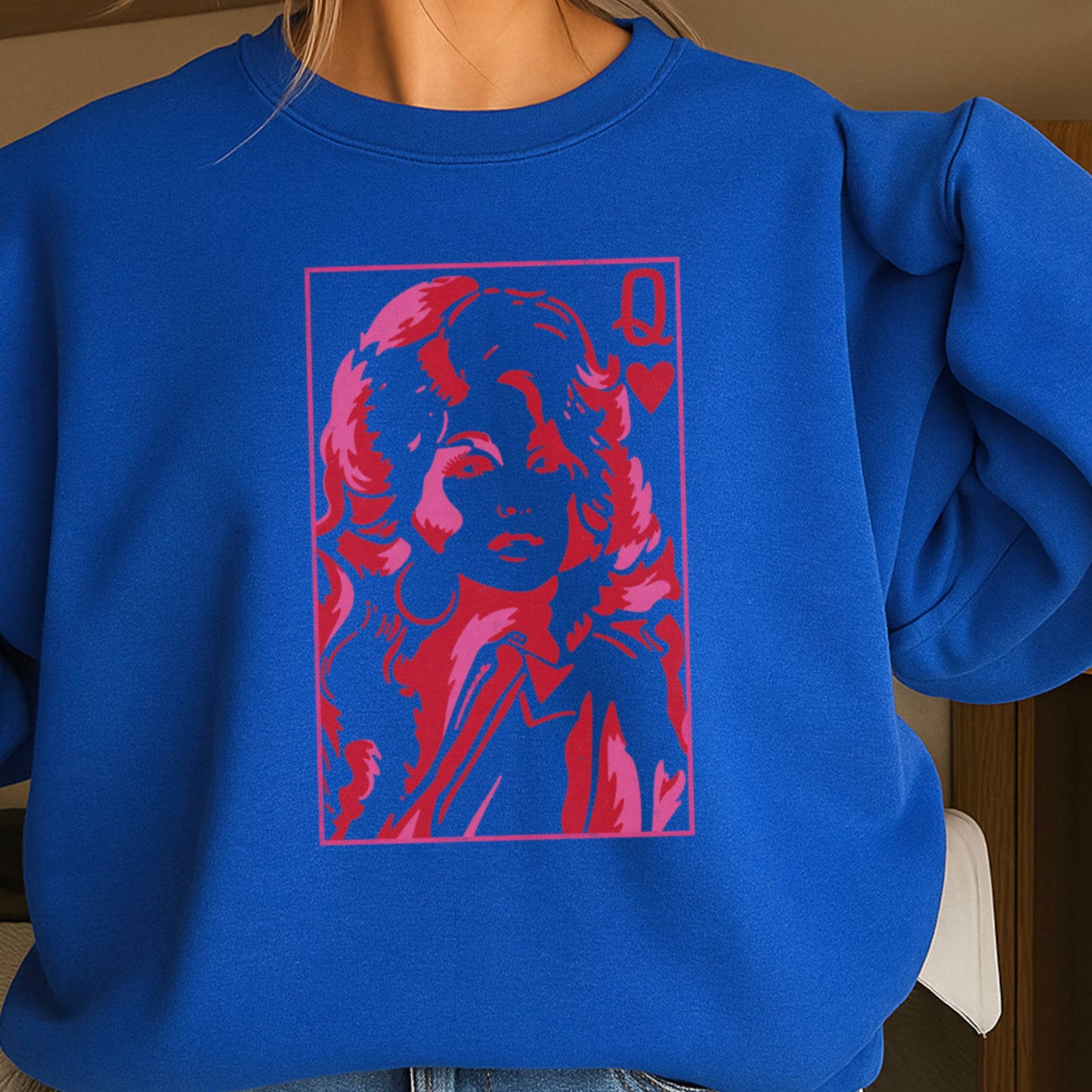 Dolly Queen Of Hearts Crewneck Sweatshirt