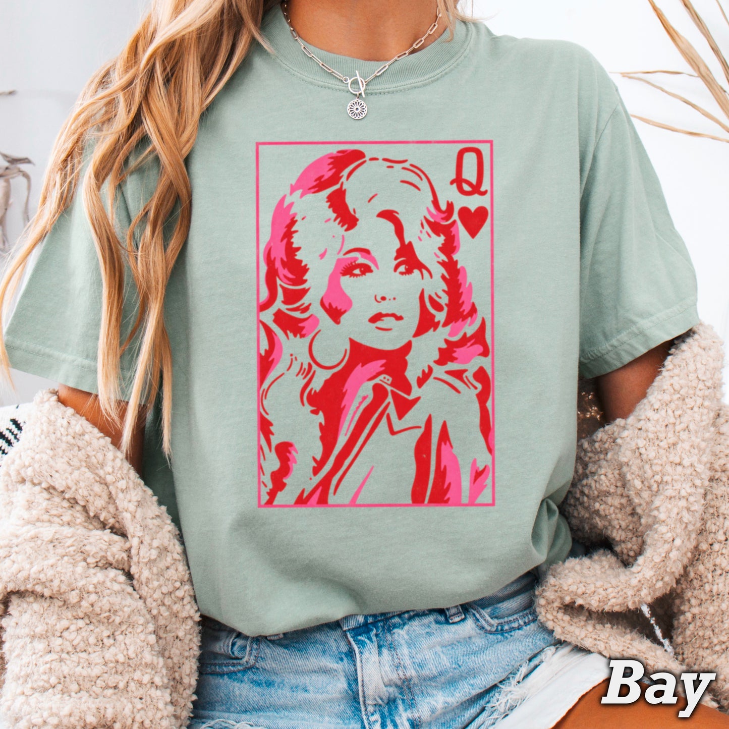 Dolly Queen Of Hearts Comfort Color Graphic Tee