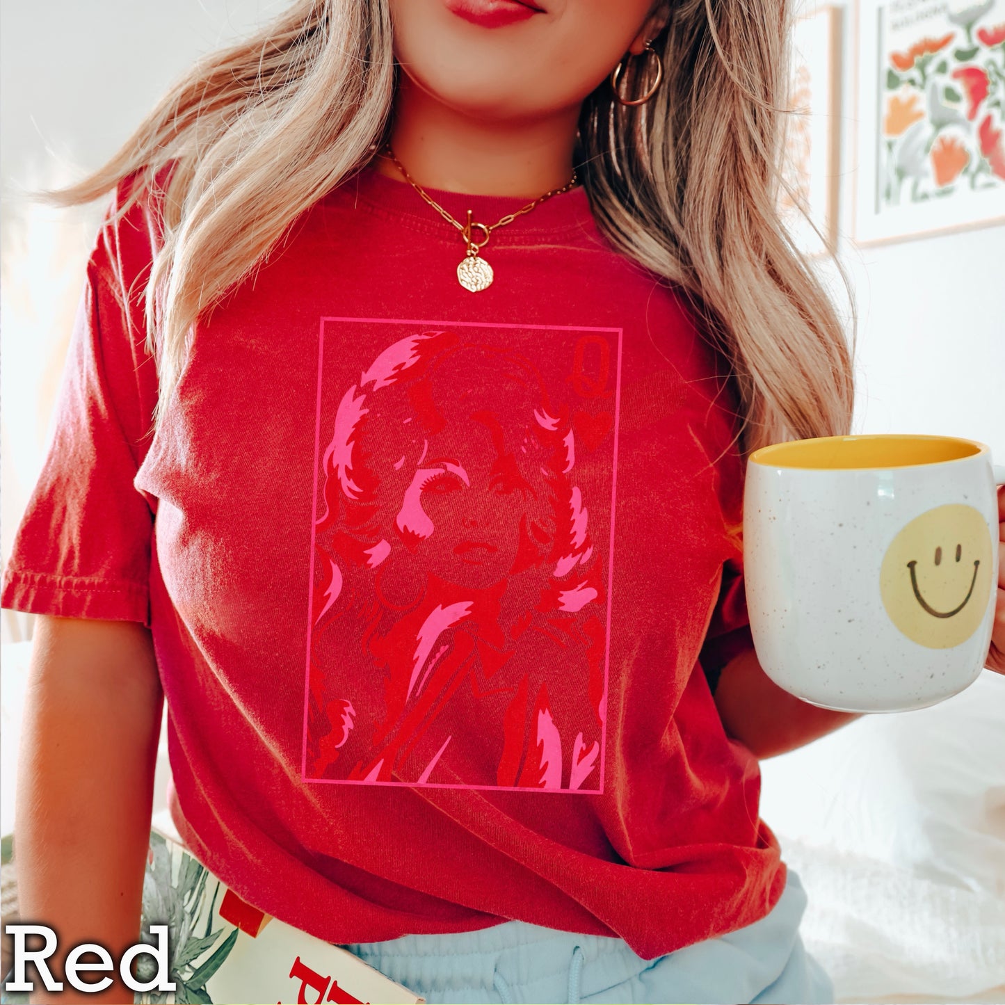 Dolly Queen Of Hearts Comfort Color Graphic Tee