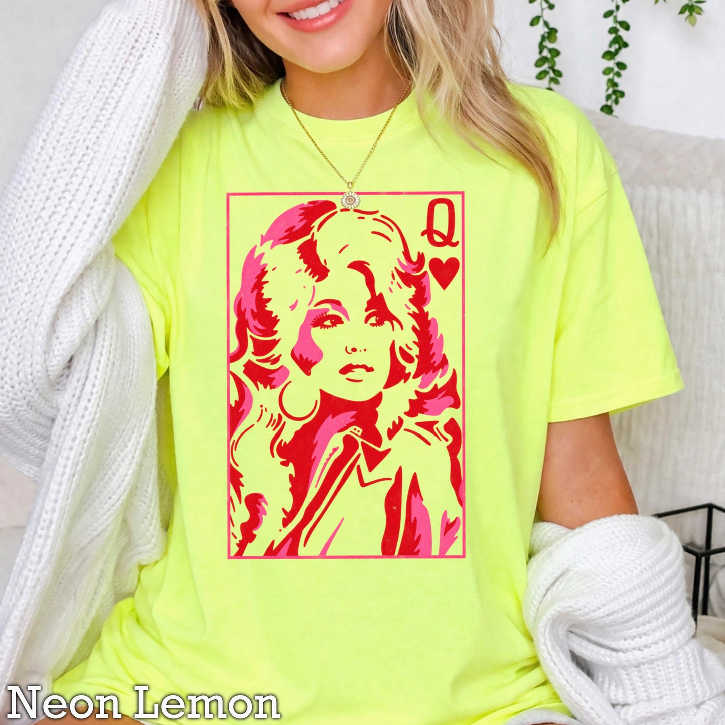 Dolly Queen Of Hearts Comfort Color Graphic Tee