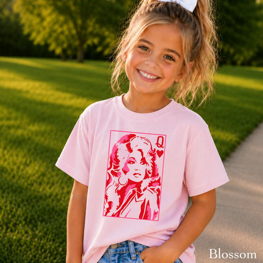 Dolly Queen Of Hearts  Youth Comfort Color T-Shirt