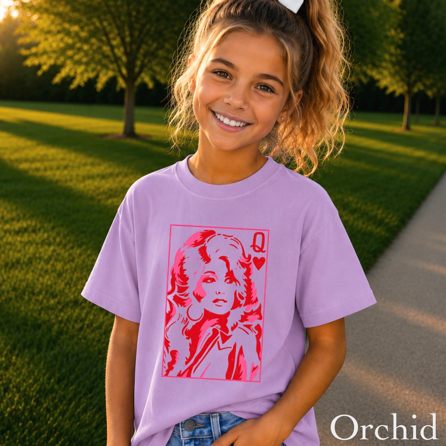Dolly Queen Of Hearts  Youth Comfort Color T-Shirt