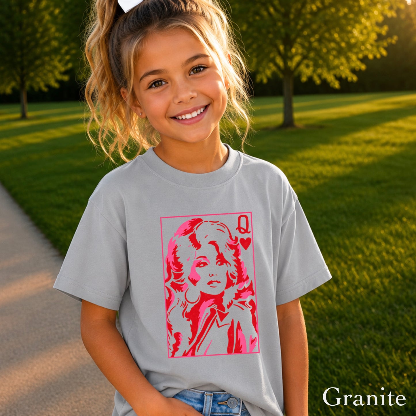 Dolly Queen Of Hearts  Youth Comfort Color T-Shirt