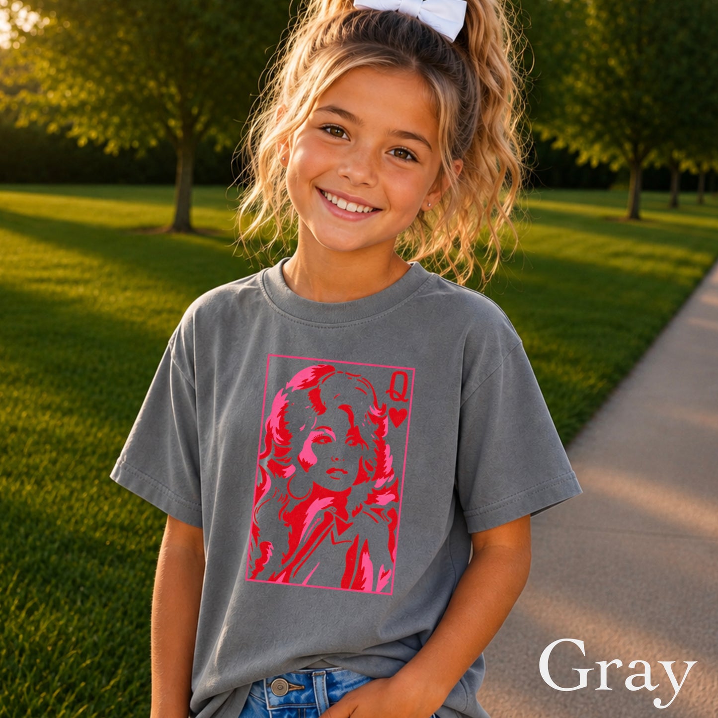 Dolly Queen Of Hearts  Youth Comfort Color T-Shirt
