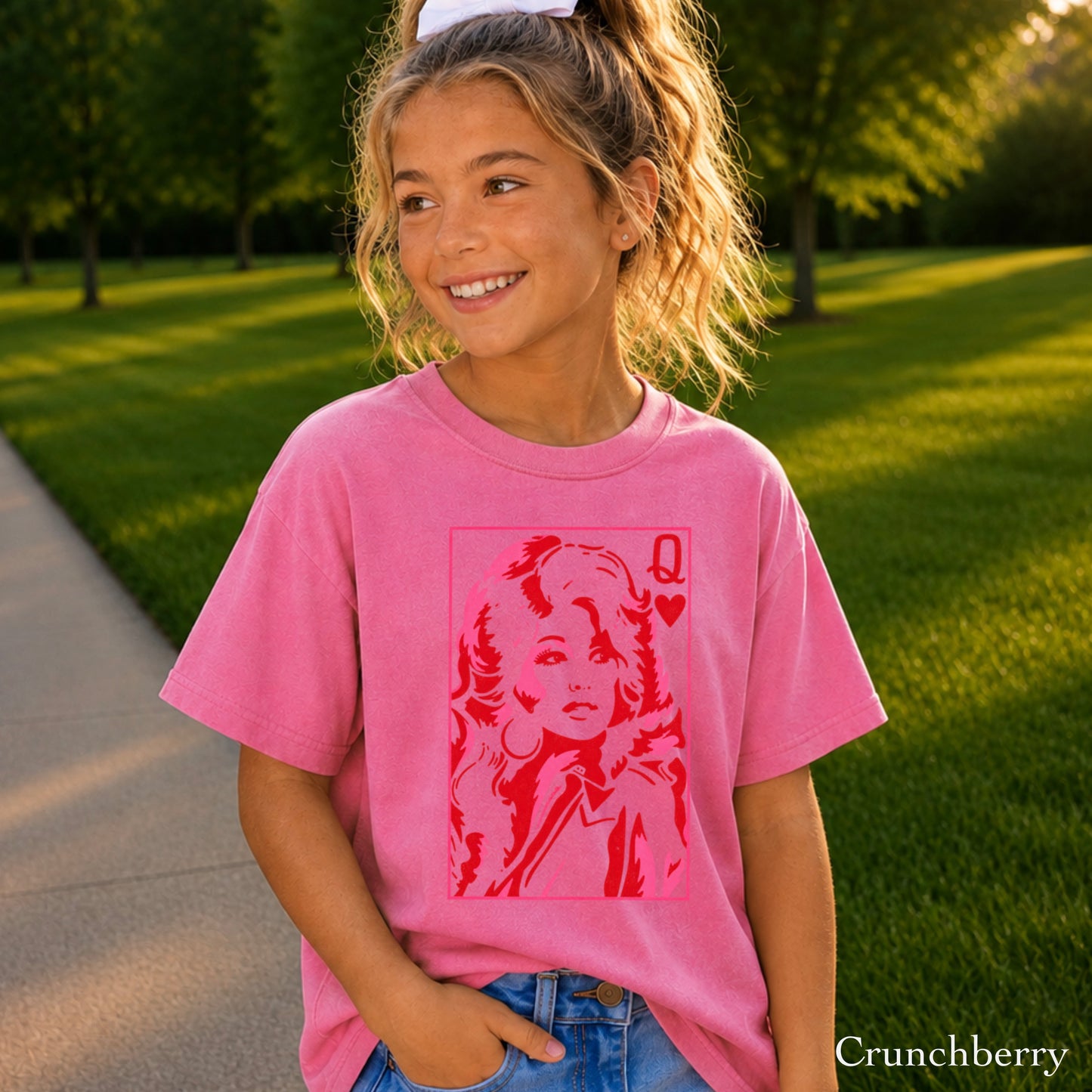 Dolly Queen Of Hearts  Youth Comfort Color T-Shirt