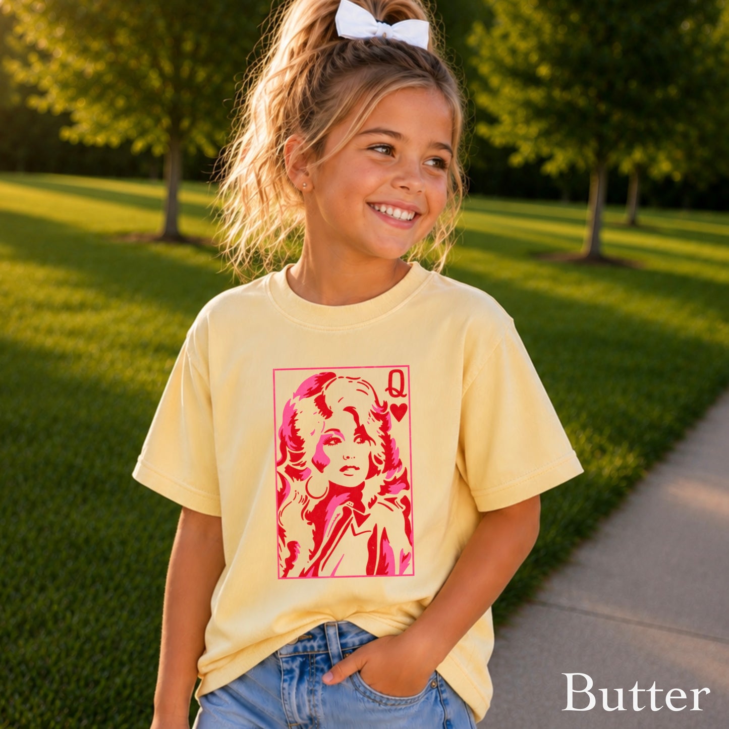 Dolly Queen Of Hearts  Youth Comfort Color T-Shirt