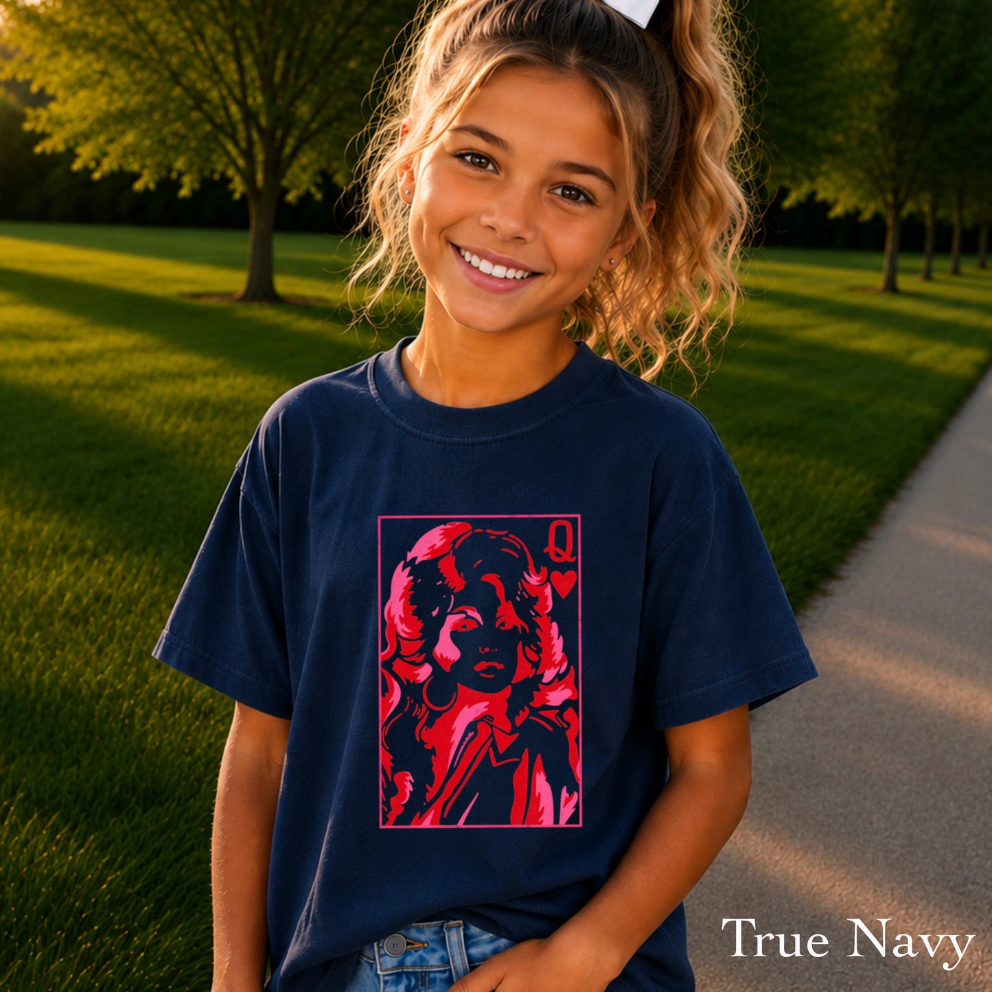 Dolly Queen Of Hearts  Youth Comfort Color T-Shirt