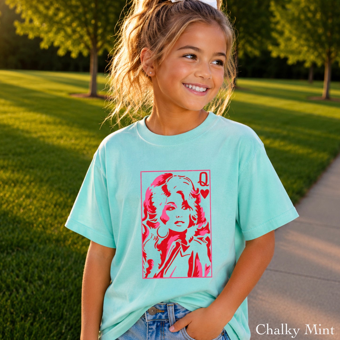 Dolly Queen Of Hearts  Youth Comfort Color T-Shirt