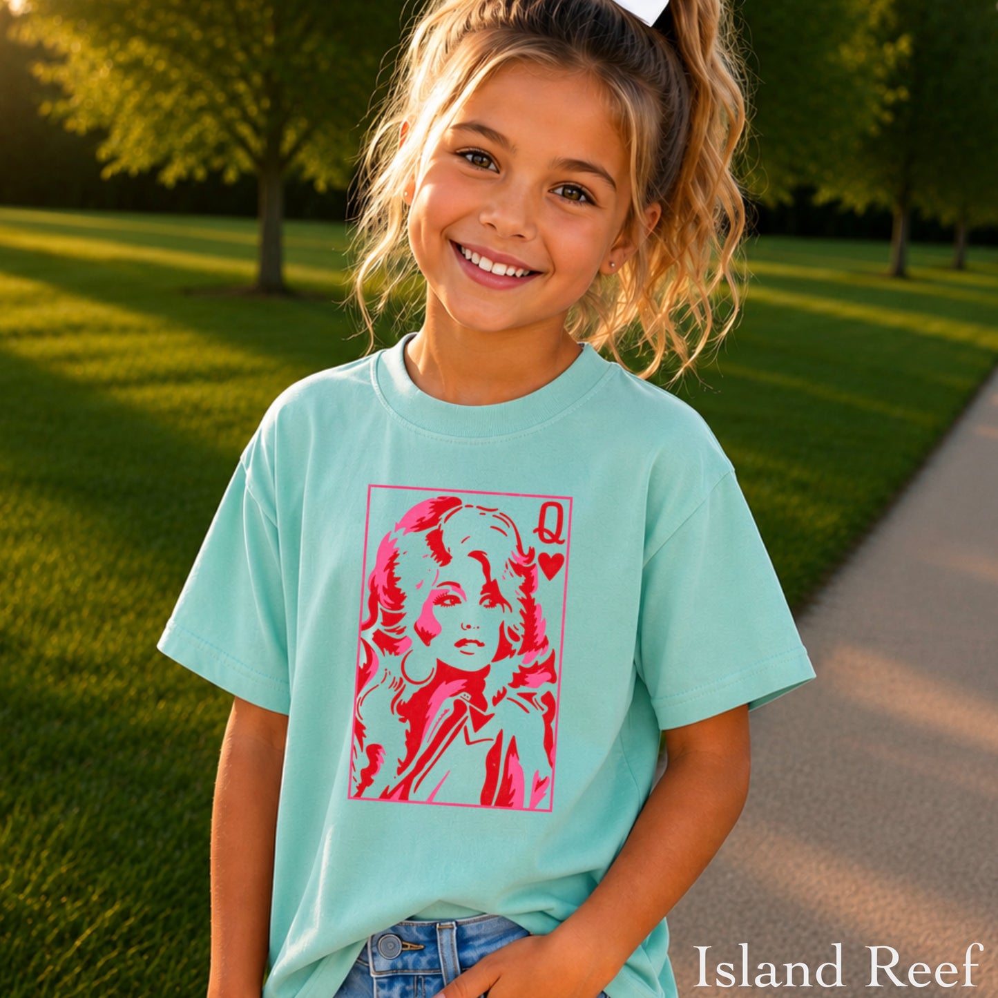 Dolly Queen Of Hearts  Youth Comfort Color T-Shirt